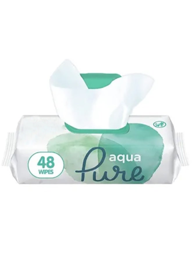 Aqua pure 48X10 Aqua Pure Ultra Purified Baby Wipes 480 Pieces - Image 3